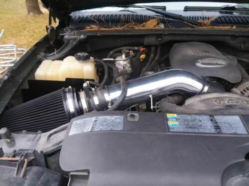 Fit 99-07 Chevy Gmc V8 4.8l/5.3l/6.0l 4" Cold Air Intake Kit+heat Shield Black