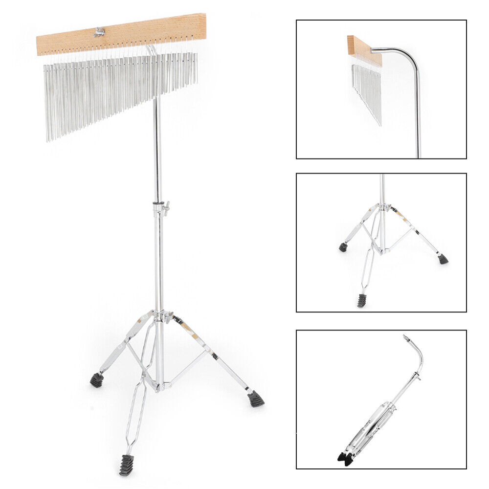 36-tone Aluminum Wind Chimes With Tripod Stand Non-slip For Music Performances